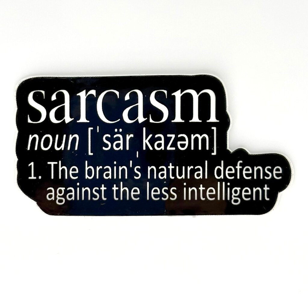 SARCASM VINYL STICKER