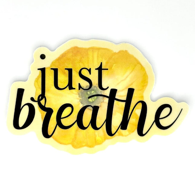 JUST BREATHE VINYL STICKER