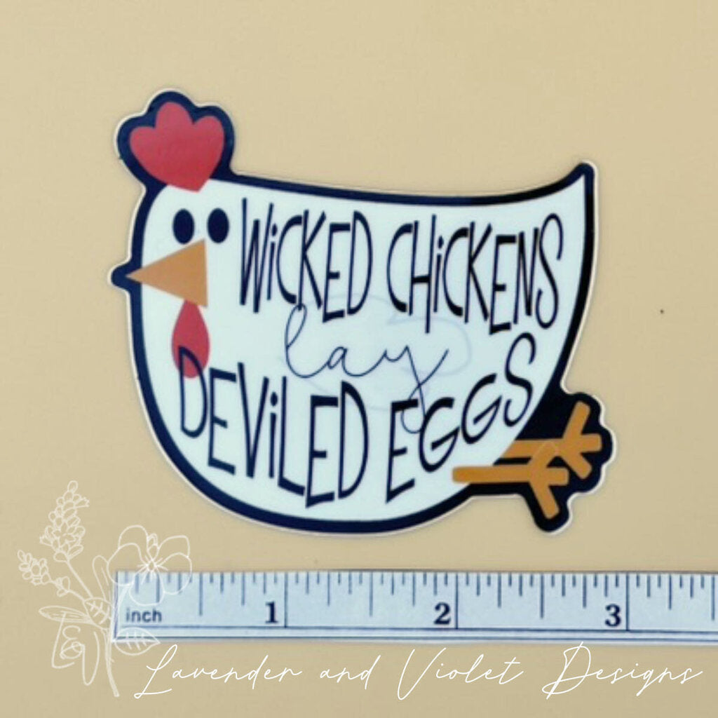 WICKED CHICKEN VINYL STICKER