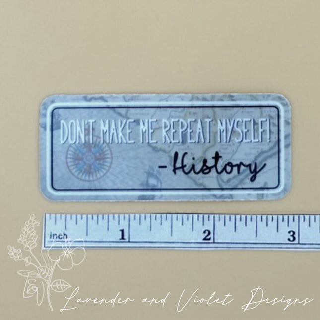 HISTORY VINYL STICKER