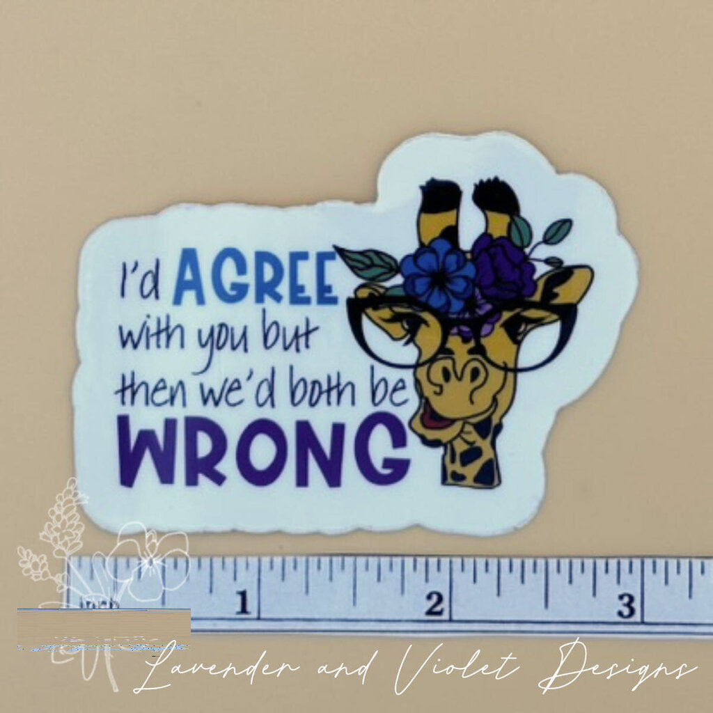 WRONG VINYL STICKER