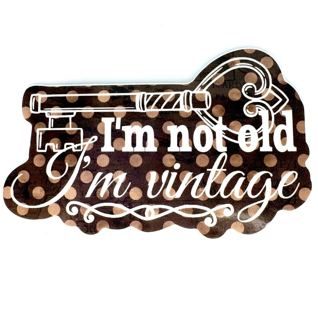 IM VINTAGE VINYL STICKER