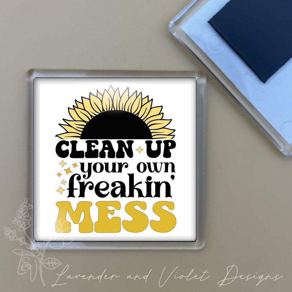 CLEAN MESS MAGNET