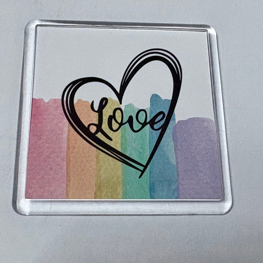 WATERCOLOR LOVE MAGNET