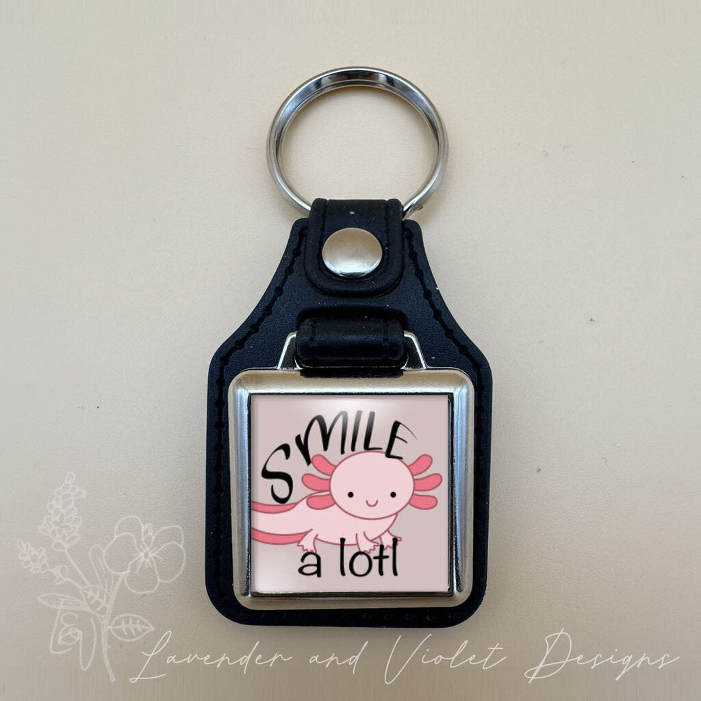 SMILE VINYL KEYCHAIN SQUARE