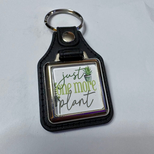 JUST ONE MORE PLANT VINYL KEYCHAIN SQUARE