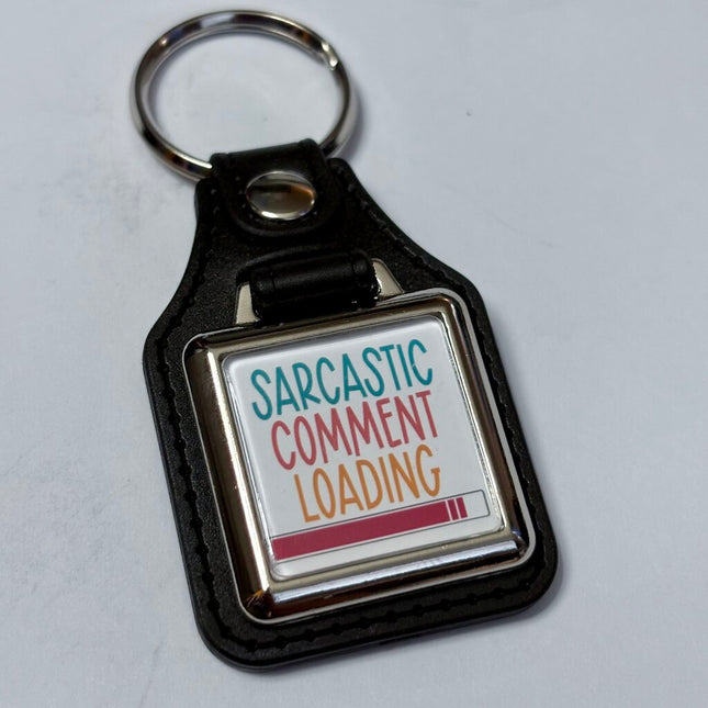 SARCASTIC COMMENT VINYL KEYCHAIN SQUARE