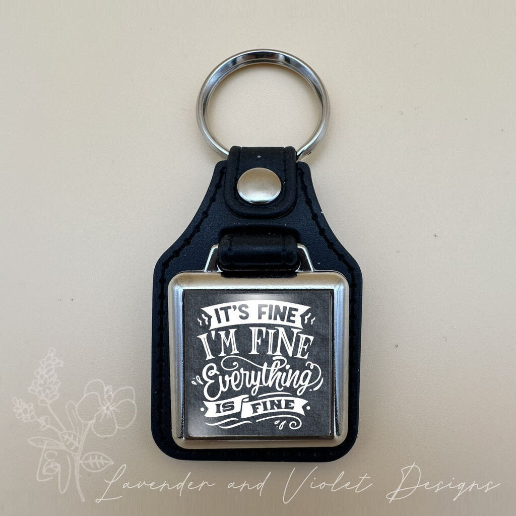 IM FINE VINYL KEYCHAIN SQUARE