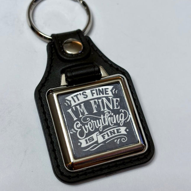 IM FINE VINYL KEYCHAIN SQUARE