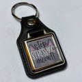 STRESSING MEOWT VINYL KEYCHAIN SQUARE