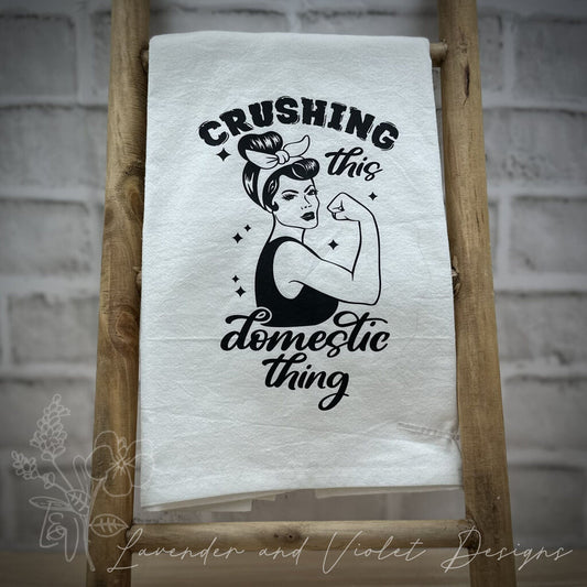 DOMESTIC FLOUR SACK DISHTOWEL