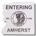 Entering Amherst Acrylic 2 Color Magnets