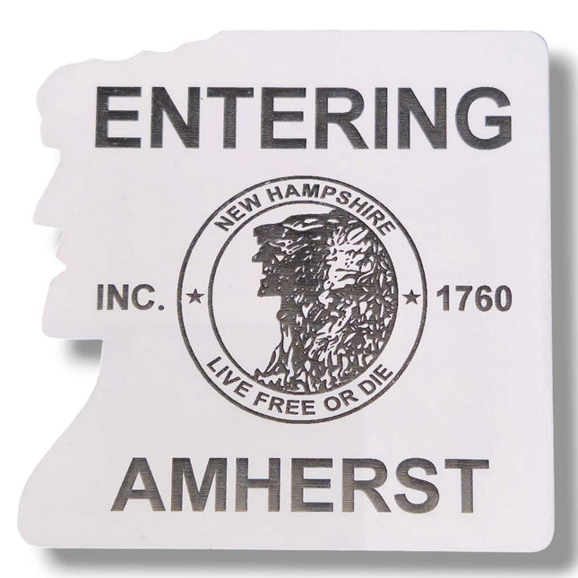 Entering Amherst Acrylic 2 Color Magnets