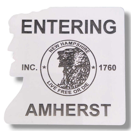 Entering Amherst Acrylic 2 Color Magnets