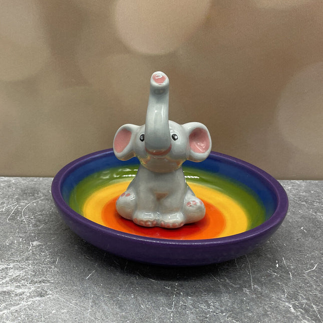 ELEPHANT RING HOLDER RAINBOW