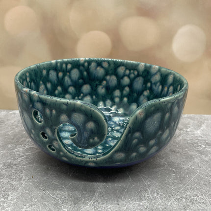 YARN BOWL BLOOMIN BLUE