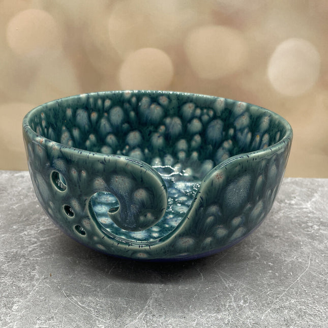 YARN BOWL BLOOMIN BLUE