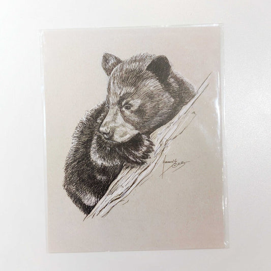 Black Bear Cub Art Print