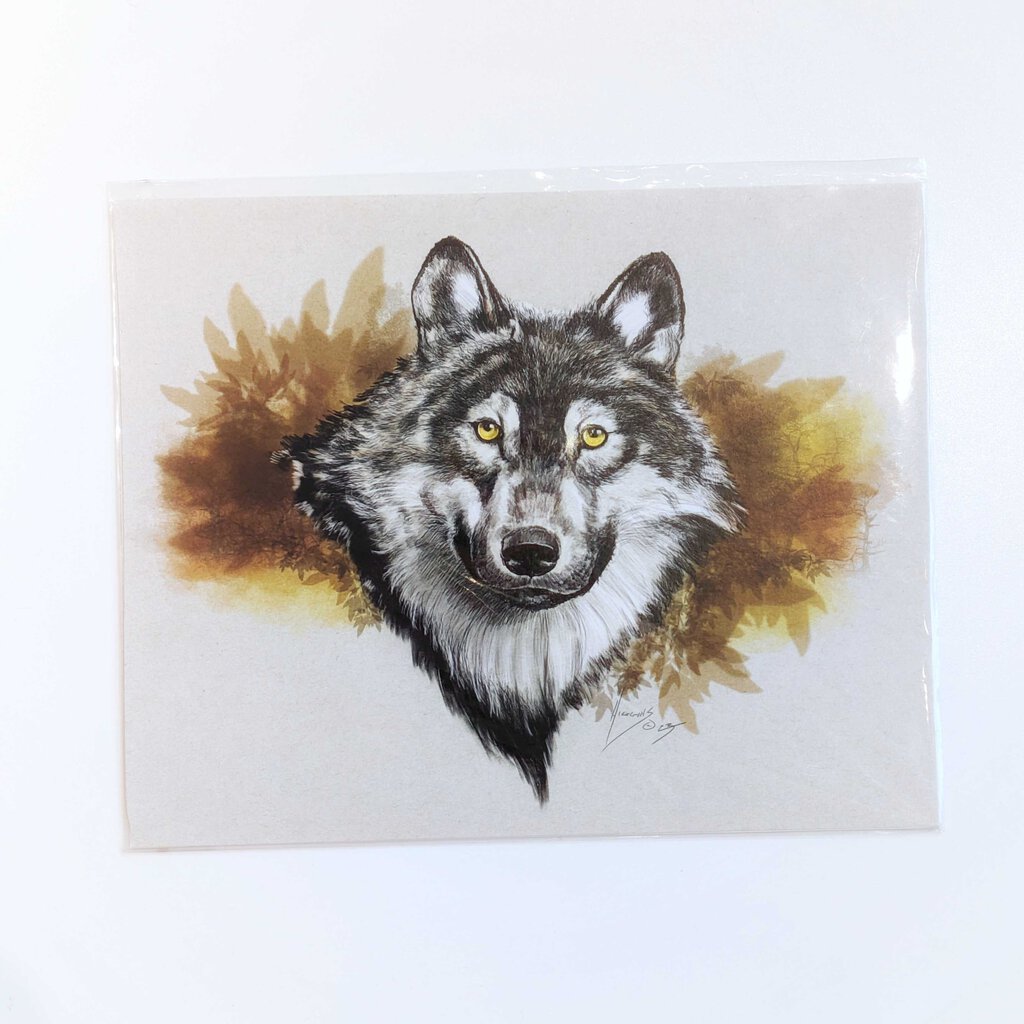 Yellow Eyed Wolf 23 Art Print