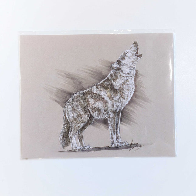 Howling Wolf Art Print