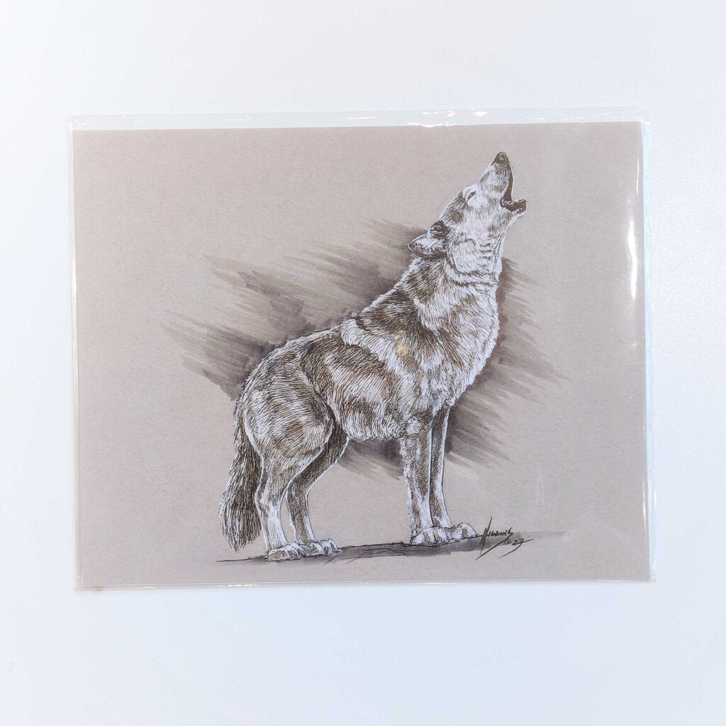 Howling Wolf Art Print