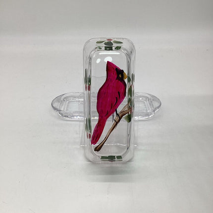 CARDINAL BUTTER DISH