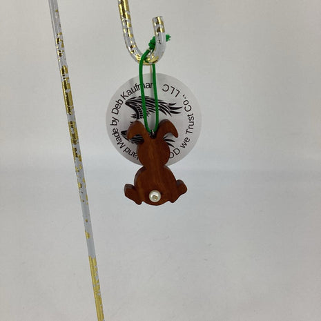 EASTER BUNNY W BEAD TAIL