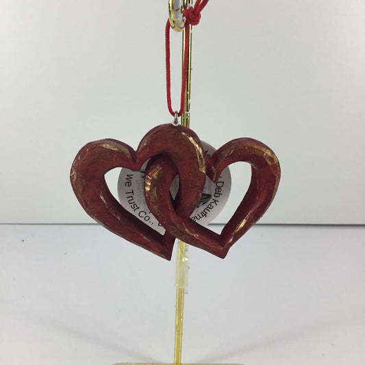 DOUBLE HEART ORNAMENT