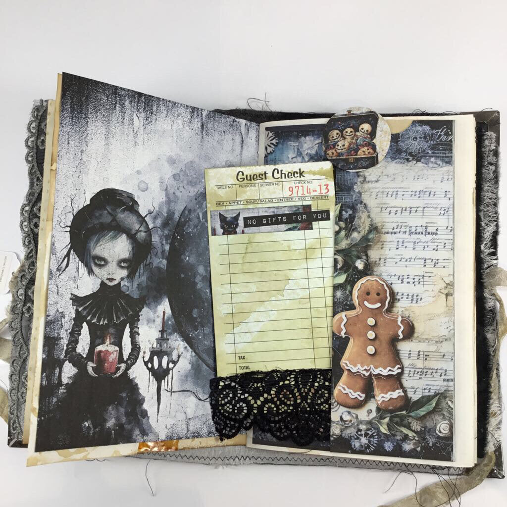 GOTHIC CHRISTMAS handmade journal