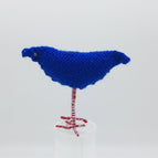 blue with white and red