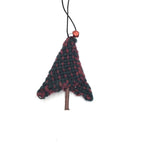 Forest and burgundy with red bell topper