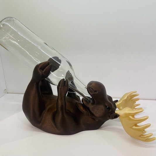 MOOSE WINE BOTTLE HOLDER