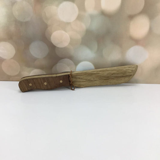 LARGE WOODEN CAKE KNIFE