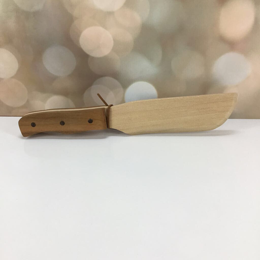 LARGE WOODEN CAKE KNIFE