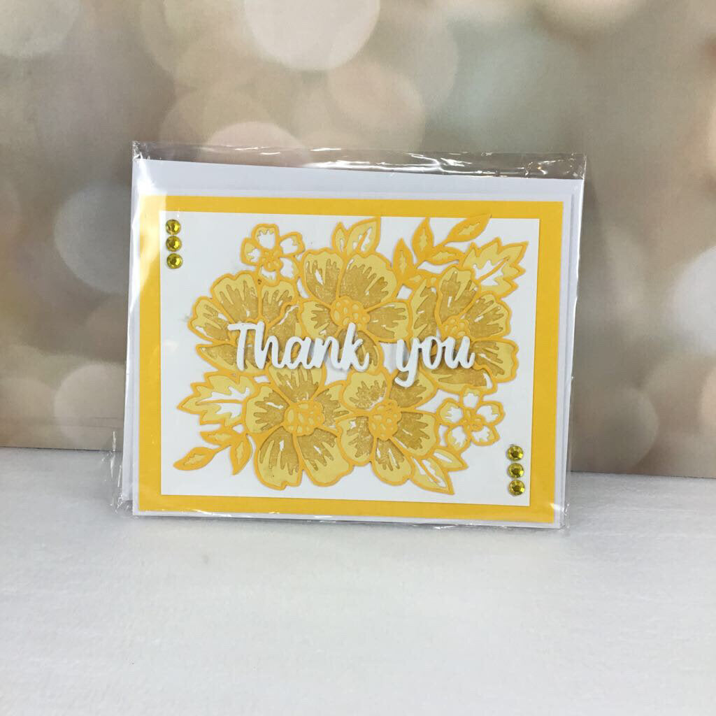 YELLOW THANK YOU CARD