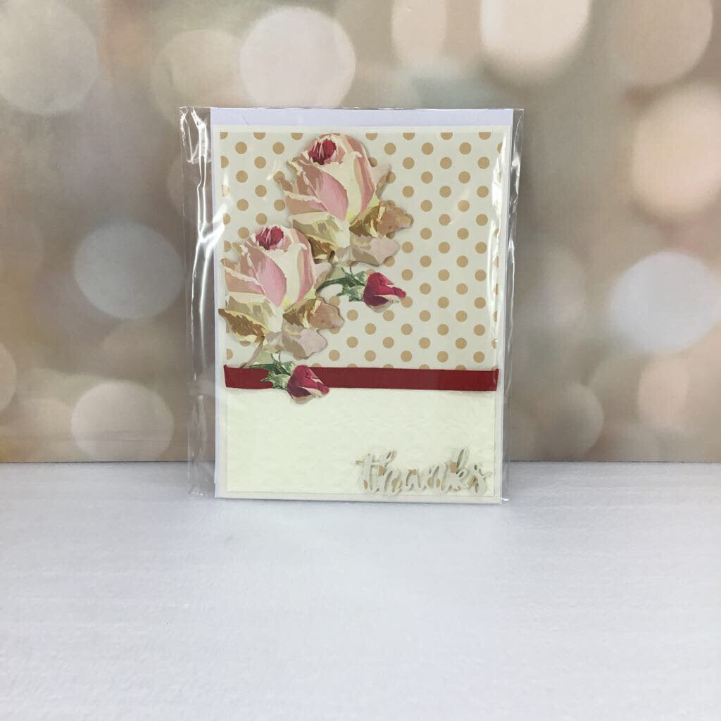 ROSE THANK YOU CARD