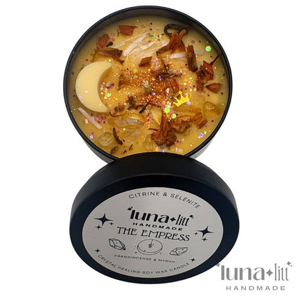 The Empress Tarot Candle Tin