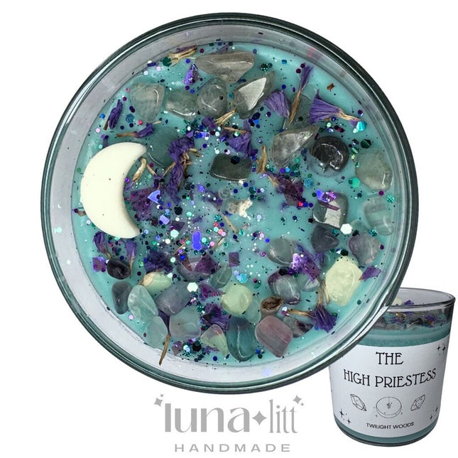 The High Priestess Tarot Tumbler Candle