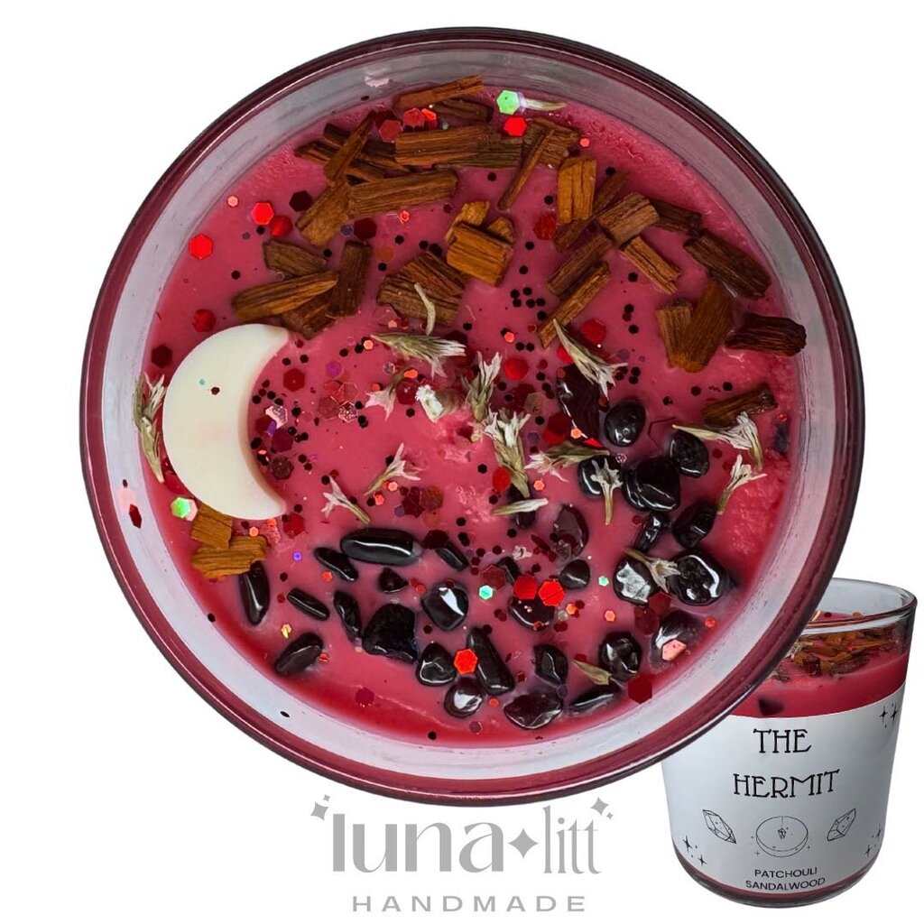 The Hermit Tarot Tumbler Candle