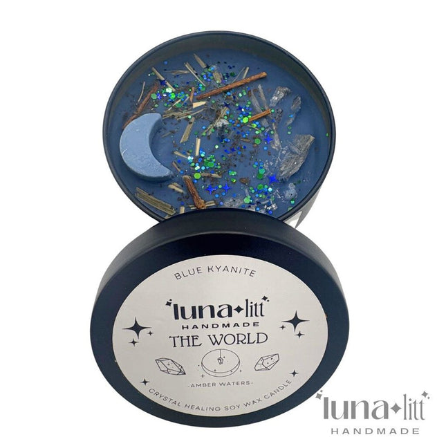 The World Tarot Candle Tin