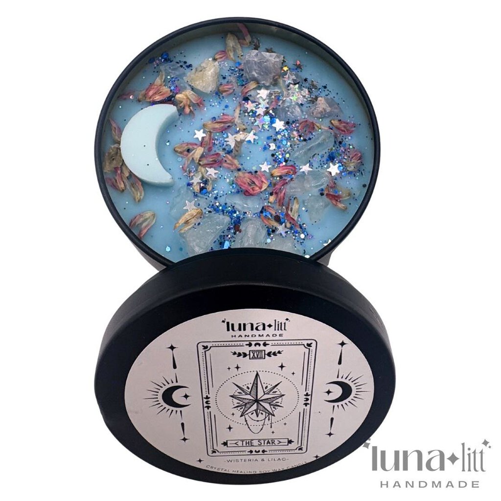 The Star Tarot Candle Tin
