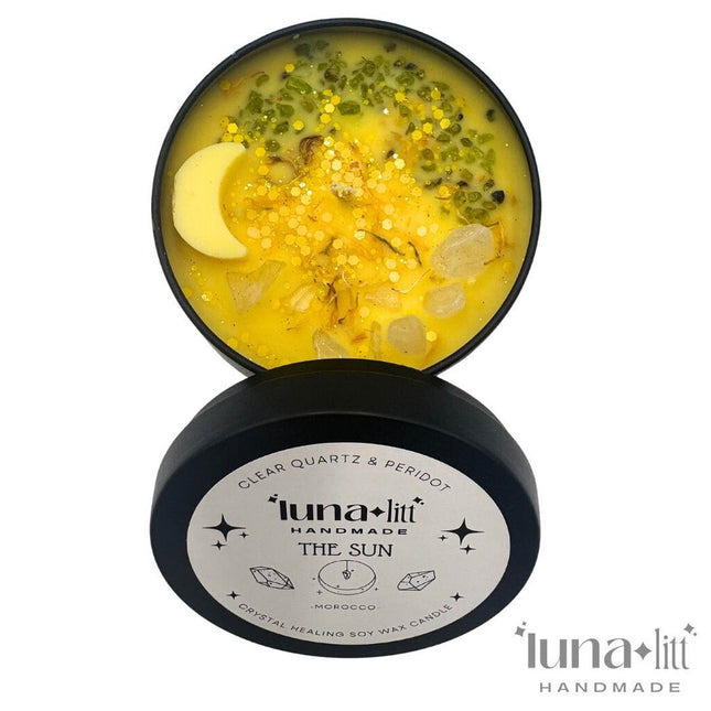 The Sun Tarot Candle Tin