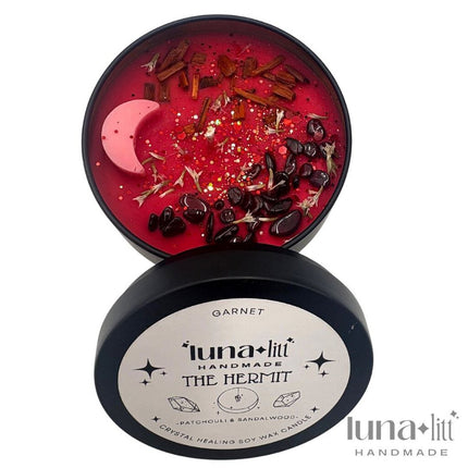 The Hermit Tarot Candle Tin