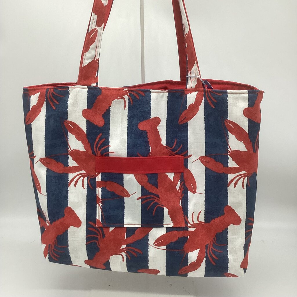 Lobster with red tote bag