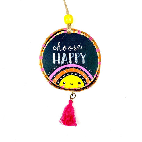 Choose Happy Sun Ornament