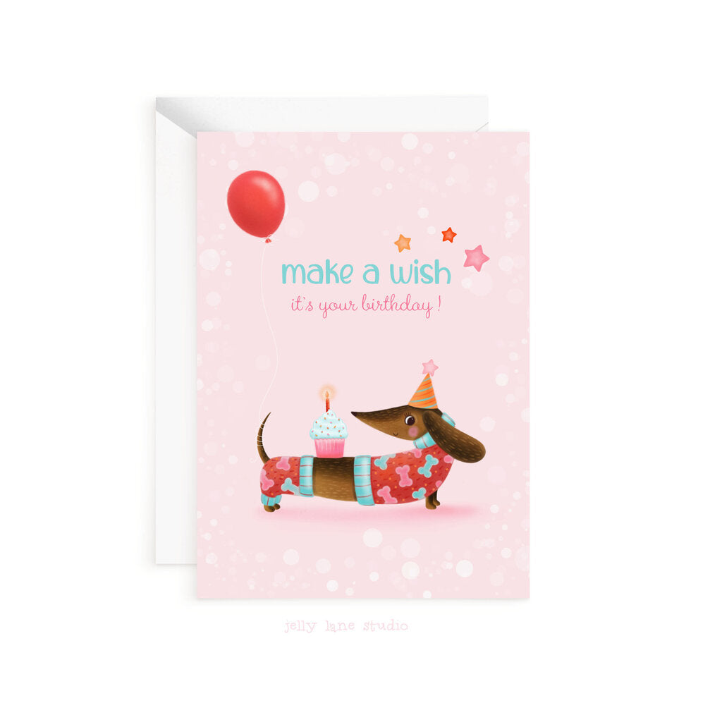 WEENIE DOG CARD