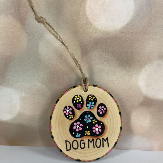 DOG MOM ornament