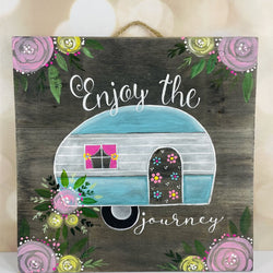 AQUA CAMPER door hanger - view 1
