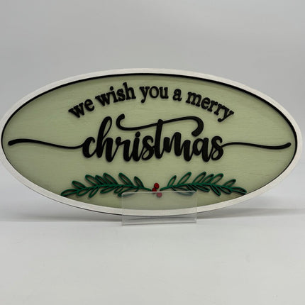 WE WISH YOU A MERRY CHRISTMAS SIGN