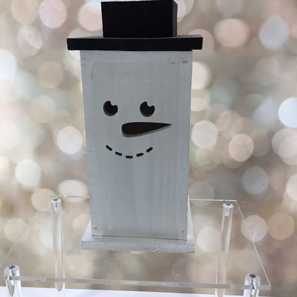 SNOWMAN LANTERN OPEN EYES